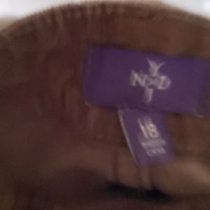 NYDJ BROWN CORDUROY